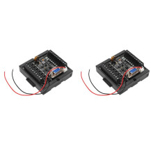 2X Programmeerbare Controller FX1N-20MT PLC-Moduleregelaar IndustriëLe Besturingskaart DC24V Programmeerbare Logische Controller