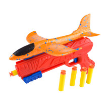 Foam Plane Small Foam Plane Launches Catapult Airplanes Toy Kids Outdoor Game Red