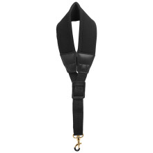 Thick Soft Padded Adjustable Saxophone Neck Strap for Baritone Alto Tenor Sopran Black