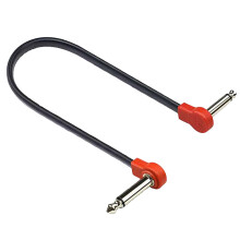 Low Noise Quality Guitar Patches Cables Right Angle 6.35mm Effect Pedal Cables 50cm Red