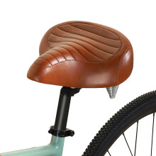 Ergonomic Bike Saddle Cushion Shock Absorption Suitable for Cycling Enthusiasts Brown