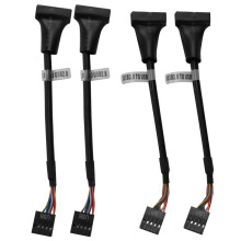 4 Stück USB 3.0 Header Zu USB 2.0, USB 3.0 Zu USB 2.0 Hauptplatine Adapter Kabel, 19 Poliger USB3.0 Stecker Zu 9 Poliger USB2.0 Buchse