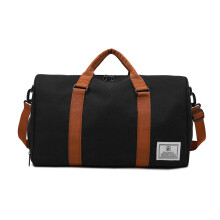 Luggage Bag Foldable Splashproof Duffle Bag for Adults Large Capacity Sports Bag Black