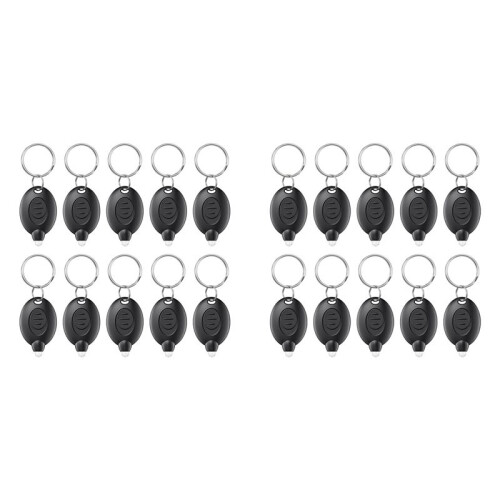 20 Pack LED Keychain Flashlight  LED Keychain Light Portable Key Ring Torch for Outdoor Camping Hiking