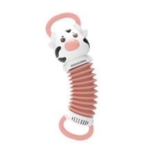 Cute Mini Cow Musical Instrument Accordion Music Educational Toy for Children Pink