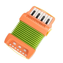 Mini Accordion Baby Toy Early Music Educational Toy for Preschool Learning Orange
