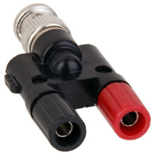 3X BNC Plug 4Mm Banana Plug Splitter Connector BNC Male Plug Naar 2 X 4Mm Banana Female Jack Socket Adapter