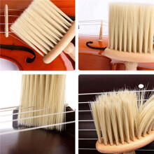 2X Universele Vioolreinigingsborstel Professionele Zachte, Diepe Reinigingsborstel voor Guzheng Vioolaccessoires Stofveeggereedschap
