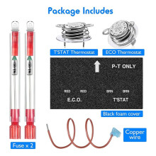 Corte Térmico Do Aquecedor de Água RV com Kit de Montagem Do Termostato ECO, Peças de Reposição para 91447 93866 (2 Peças)