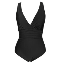 Women Wide Strap Bikinis Sexy One-piece Swimsuit Swimwear Beautiful Back Bikinis Black M