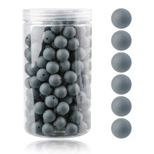 105PCS Silicone Bead Pacifier Clip DIY Accessories Loose Teething Beads Jewelry Gray green