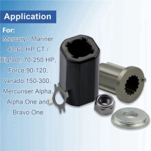 2X 835257Q1 Flo-Torq II Hub Kit Replacement for Mercury 135-300 Alpha Alpha One Bravo One Drives