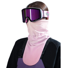 Multifunction Bandana Neck Gaiter Snood, Breathable Headwear Elastic Smoky powder sunset