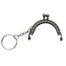Kiss Clasp For Purse Metal Coin Purse Frame DIY Handmade Craft Wallet Accessory Gun black