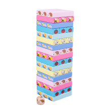 Toy Stacking Block Toddler Educational Toy Early Learning Tumble Tower stacked high print