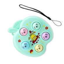 Kids Handhold Whack-a-Mole Keychain for Hand-Eye Coordination Decompression Toy Green