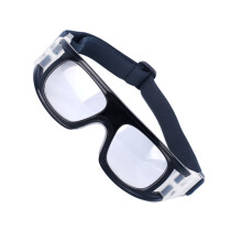 Football Eyeglasses Basketball Goggles Adjustable Headband Goggles Durable Glossy black