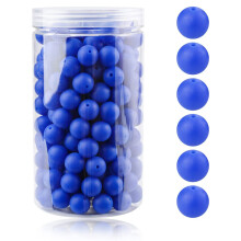 105Pcs Pacifier Clip Loose Bead Personalized Necklace Making Kits Chewing Beads Royal blue