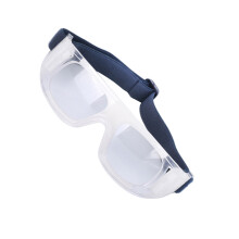 Sports Eyewear Impact Resistant Goggles for Cycling, Soccer, Basketball Transparent white