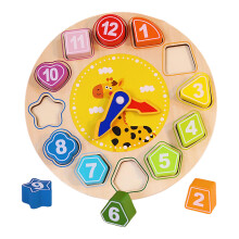 Kids Colorful Learning Clock Toy Set Easy to Read for Playrooms Nursery 4+ Year B