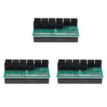 3X Breakout Board 1600W voor Ethereum ETH ZEC Mijnbouw Server Voeding Adapter GPU PSU 10X6Pin Hub voor BTC Mijnbouw