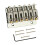6 String Guitar Roller Saddle Hardtail Bridge Top Load Tailpiece Replacement Kit Silver 1
