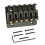 6 String Guitar Roller Saddle Hardtail Bridge Top Load Tailpiece Replacement Kit Black 1
