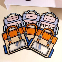 40PCS Gifts Packaging Bags Cartoon School Bag Shape Candy Snack Self-Lock Bags for Kids Birthday Party Decors Gifts,C