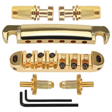 Roller Saddle Bridge for Bridge Style Electric Guitar Replacement Parts Golden