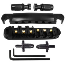 Roller Saddle Bridge for Bridge Style Electric Guitar Replacement Parts Black