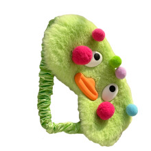 Cartoon Eye Mask Suitable for Long Hours of Device Use and High Work Pressure Light green