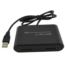 Adattatore Controller USB per Controller per Saturn SS Game Pad Ad Adattatore USB per PC Doppia Porta
