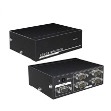 4X MT-RS104 Active Serial RS232 Splitter 1 to 4 RS232 Bi-Direction Switcher Splitter 4 to 1 with Power Adapter-EU Plug