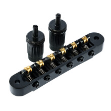 Zinc Alloy Guitar Bridge Roller Saddle 6 String Electric Guitar Part Replacement Black