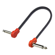 Guitar Effect Cable Profession Right Angle Effect Cables for Guitar Bass Pedals 30cm Red