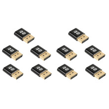 10X 4K Dummy Plug DP Virtual Display Adapter EDID Headless Emulator for PC Video Card