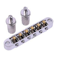 Zinc Alloy Guitar Bridge Roller Saddle 6 String Electric Guitar Part Replacement Silver