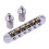 Zinc Alloy Guitar Bridge Roller Saddle 6 String Electric Guitar Part Replacement Silver 1