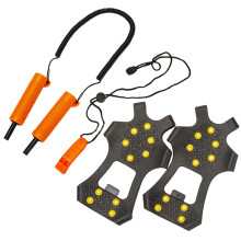 Fishing Safety Ice Pick Portable Emergency Gear for Skating Sleds Walking On Ice Orange XL