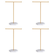 4X Jewellery Tree Stand Organiser Storage for Necklaces, Bracelets, Keys & Rings Valentine'S Gift for Girlfriend White