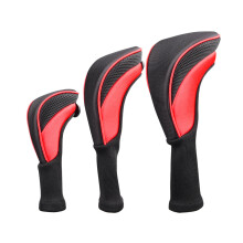 3Pcs Golf Club Cover Golf Club Cover Driver for Protection Cover Long Neck for H Red