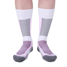 Ski Socks Skiing,Snowboarding,Winter Performances Sock Warm Wool Knee High Pink and white