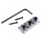 Guitar String Locking Nut with Mounting Screws and Wrench for Tremolo Bridge Silver 1