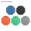 12-In Drum Practice Pad 2-Sided Silent Snare Drum Pads for Real Feeling Practice 1