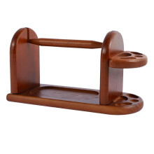 Wooden Yarn Holder for Knitting Crochet, Yarn Rack Stand with Slots, Horizontal Yarn Spinner, Stable Yarn Dispenser