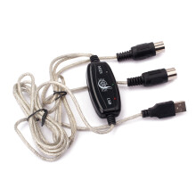 Keyboard to PC USB MIDI Cable Converter PC to Music Keyboard Cord USB 16 IN-OUT