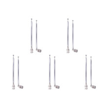 (10 Pack) BNC Radio Antenna with BNC Male Plug Jack Connector Adapter Telescopic Stainless Steel VHF UHF BNC Antenna