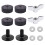 Cymbal Stand Wing Nut Drum Cymbal Silver Percussion Instruments Accessories Grey 1