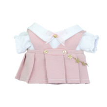 20cm Rag-Doll Outfit Preppy Style Dresses Korean Kpop Doll Outfit Set Accessory Pink