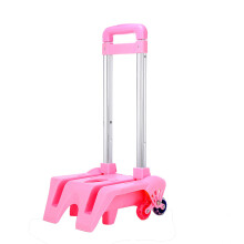Foldable Pulling Rod Cart Aluminum Alloy Portable Dogs Trailer Adjustable Light Pink